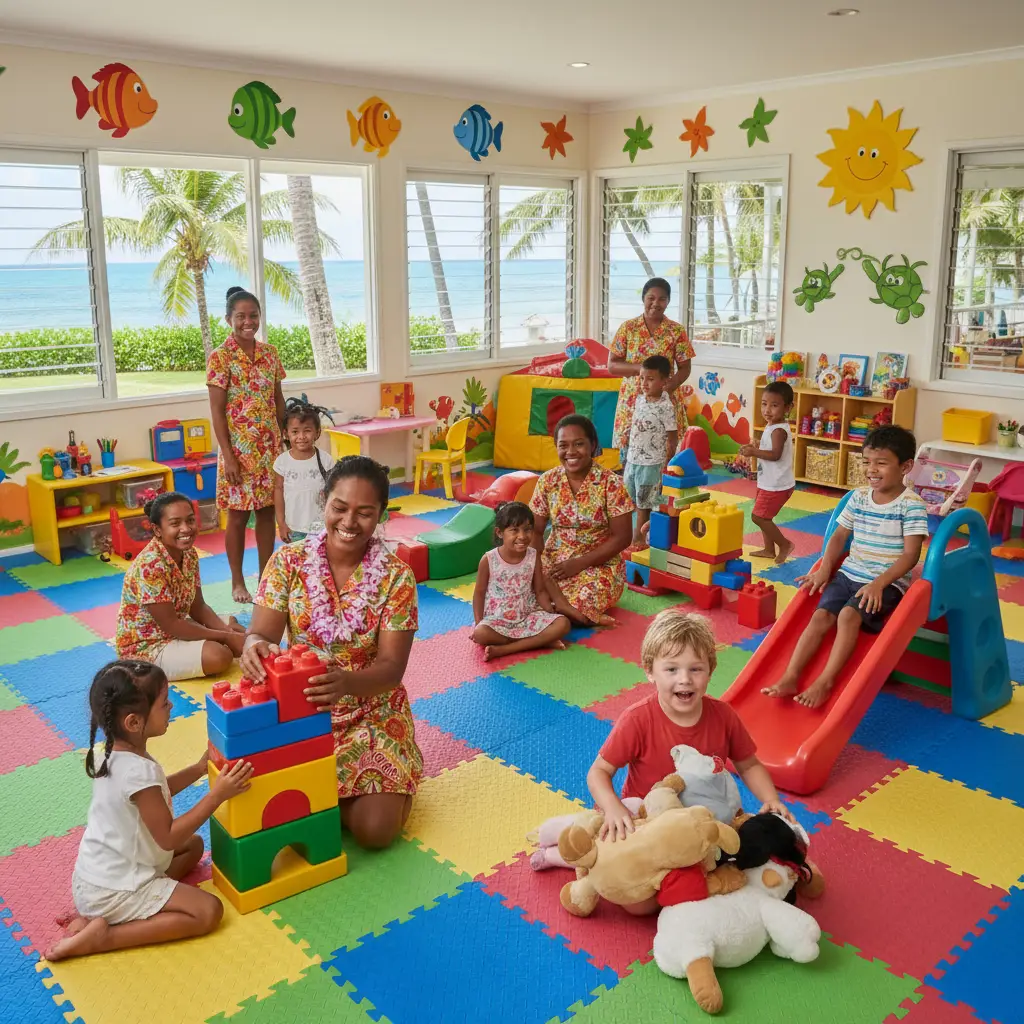 Fiji Resort Kids Club indoor play area