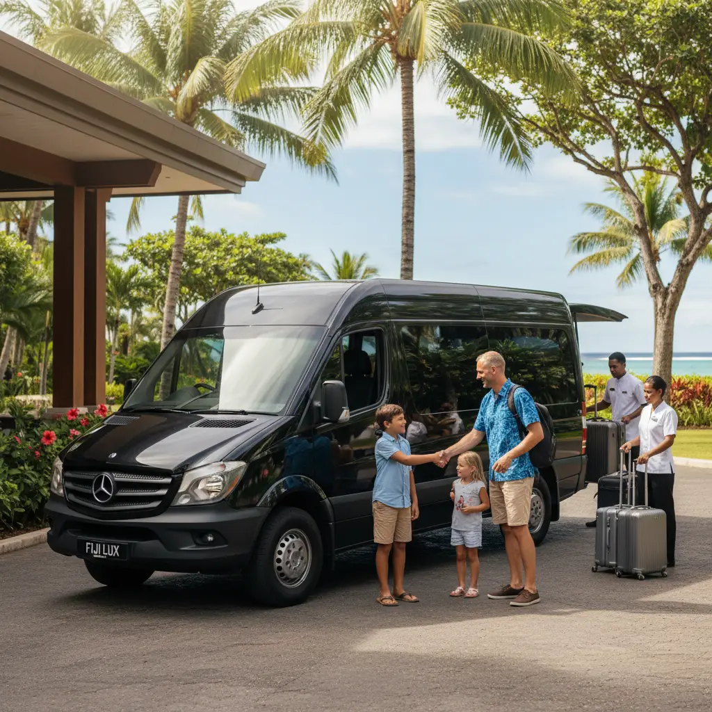 Private group transfer logistics in Fiji