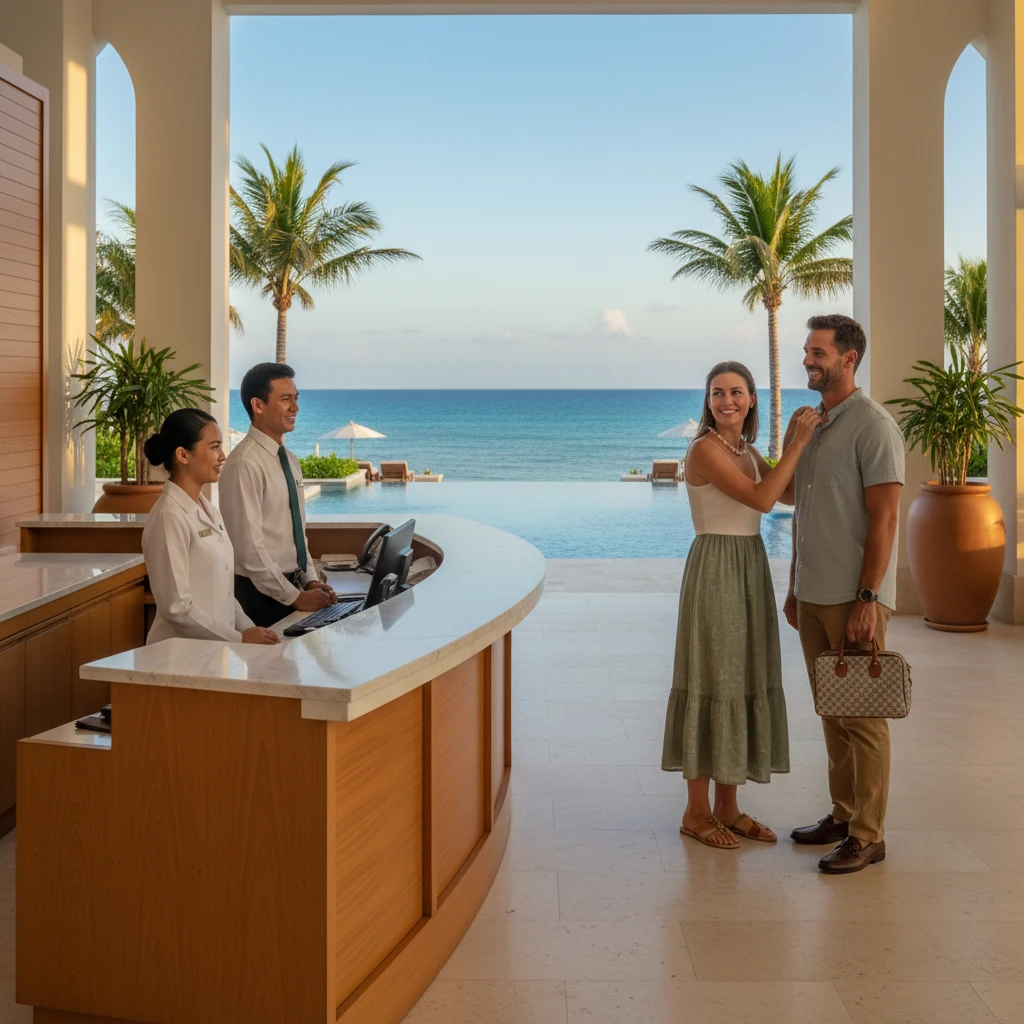 Check-in experience at Radisson Blu Fiji Resort