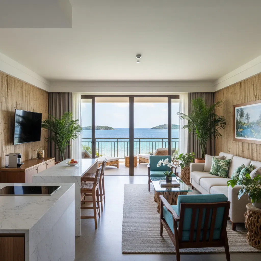 Interior of a One-Bedroom Suite at Radisson Blu Resort Fiji