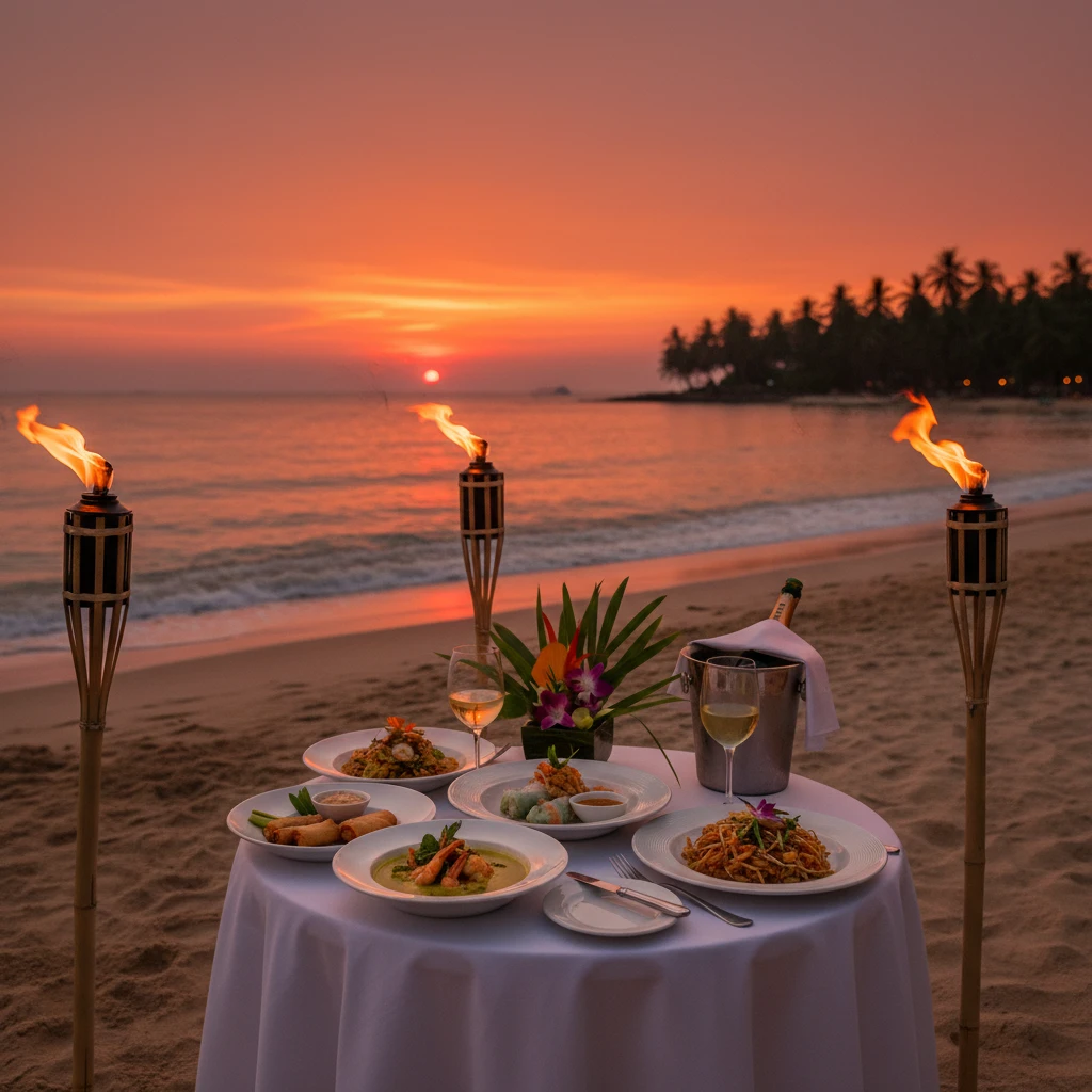 Sunset dining experience at Radisson Blu Fiji
