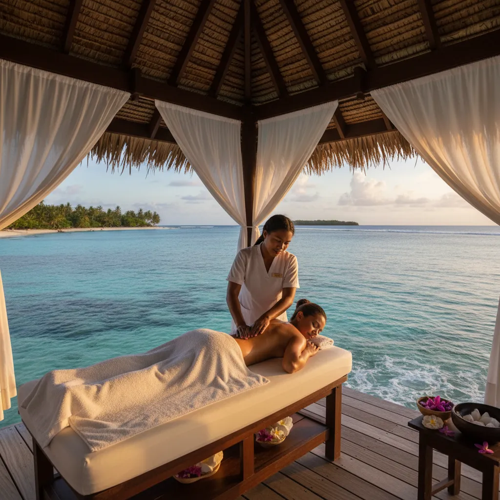 Luxury spa treatment in Fiji