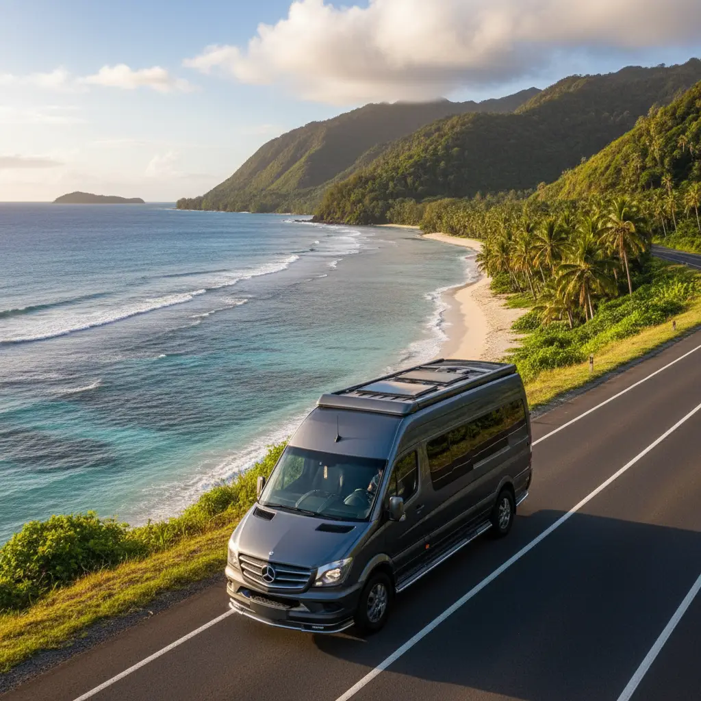 Scenic drive from Nadi Airport to Coral Coast resorts