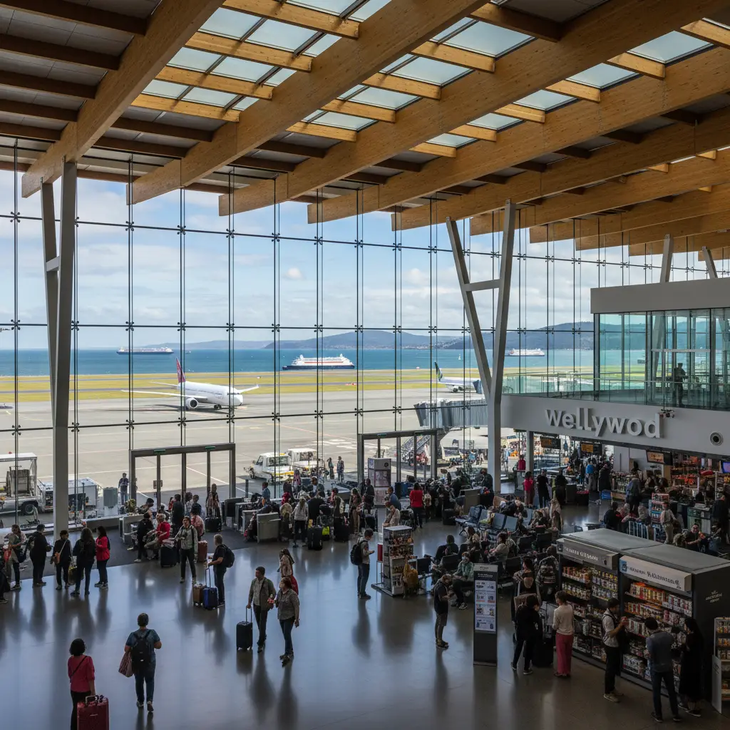 Wellington Airport terminal view