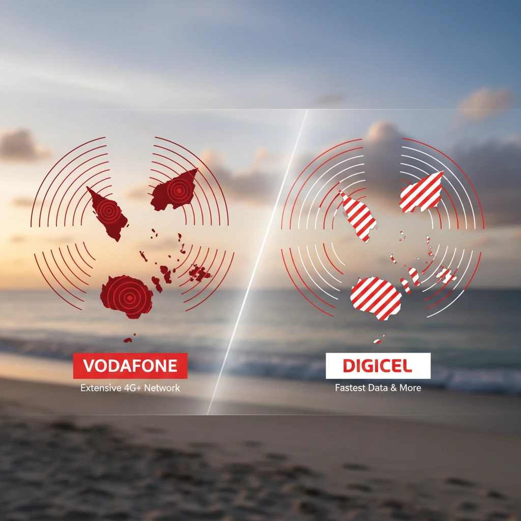 Fiji Mobile Coverage Map Concept