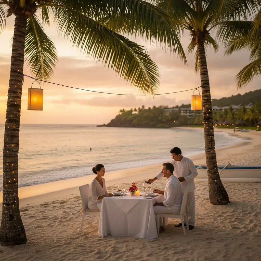 Couples dining experience at InterContinental Fiji