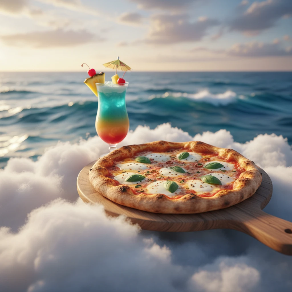 Wood-fired pizza and cocktails on Cloud 9 Fiji