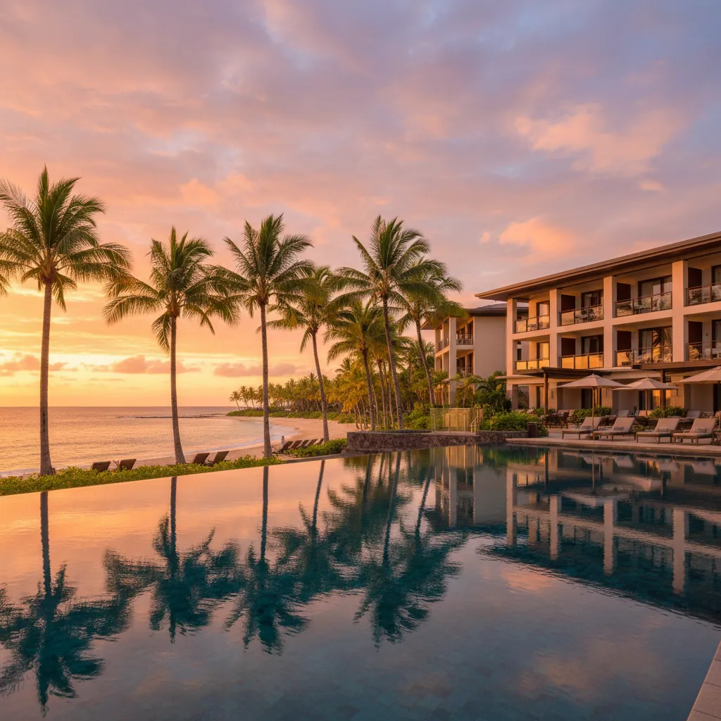 Luxury accommodation at InterContinental Fiji Golf Resort overlooking Natadola Bay