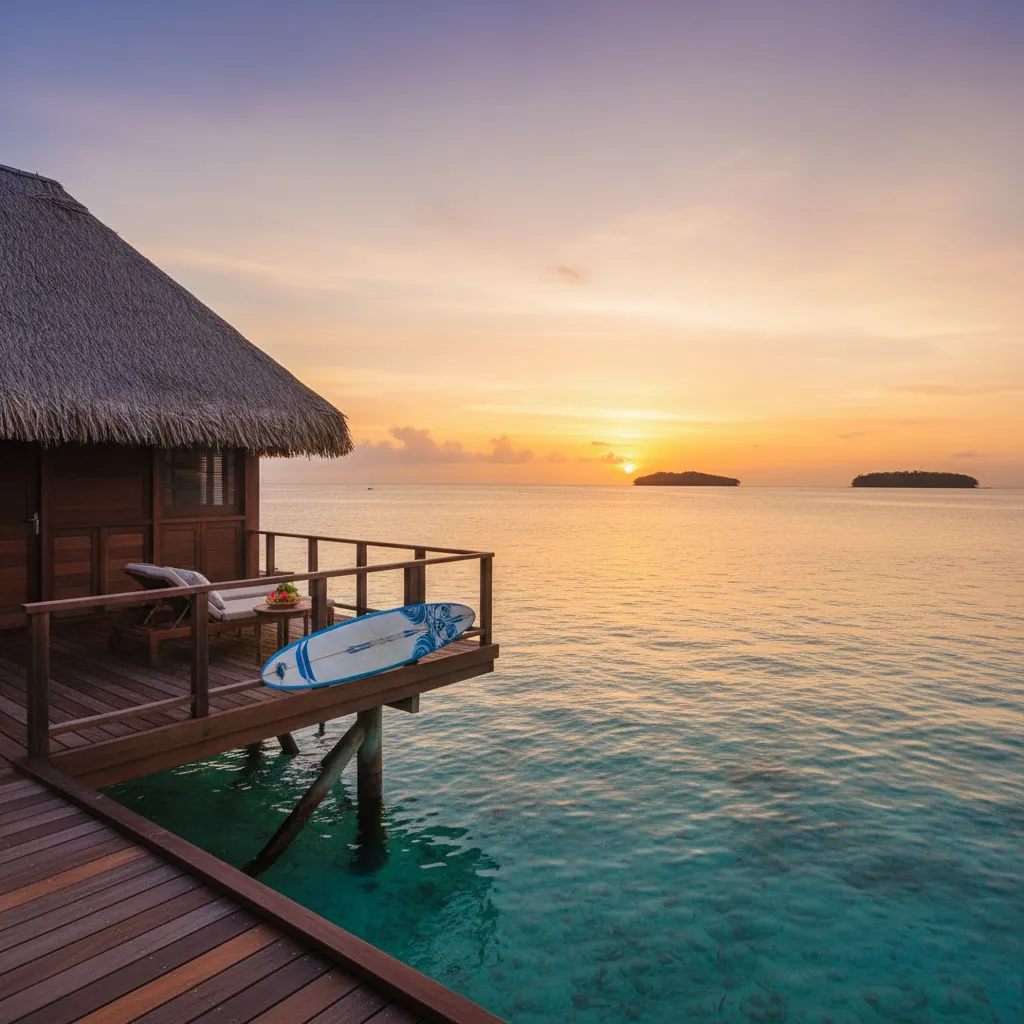 Luxury surf resort accommodation near Cloudbreak