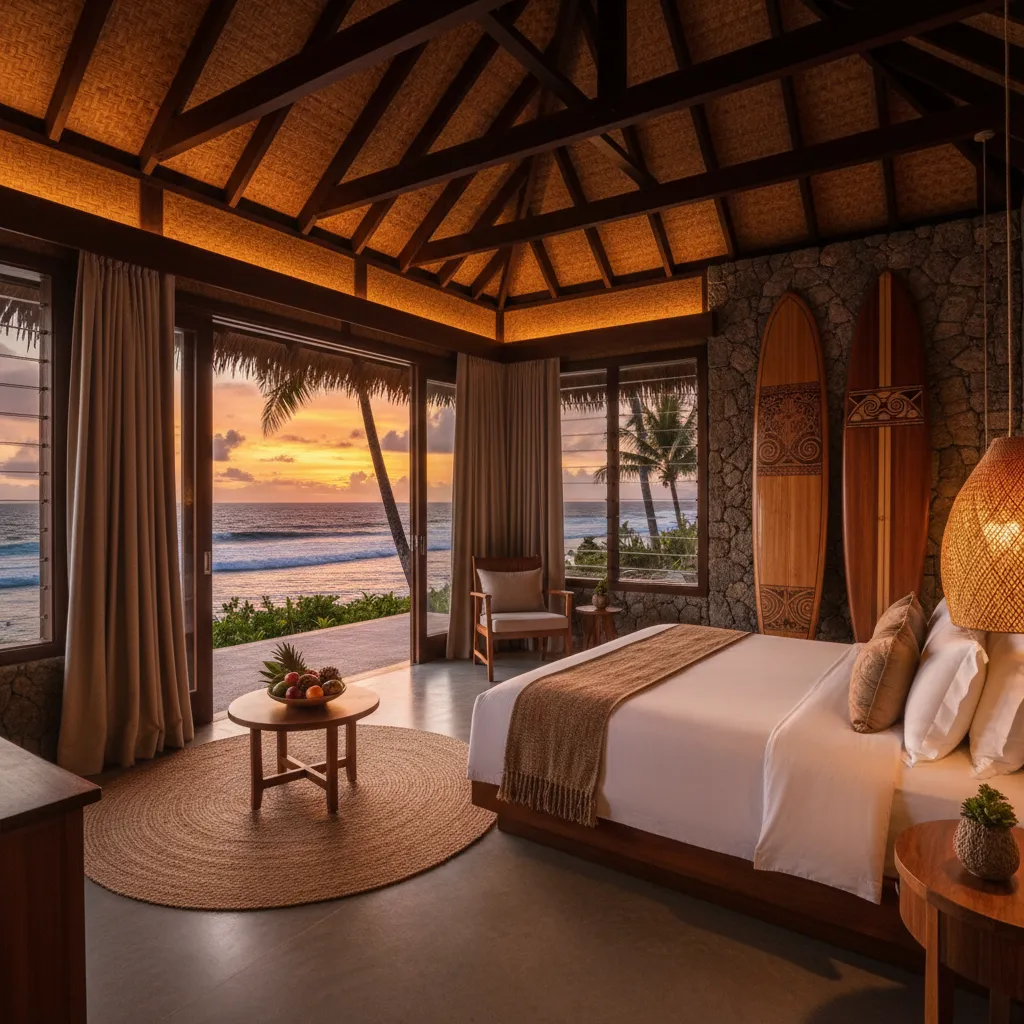 Luxury accommodation near Fiji surf breaks