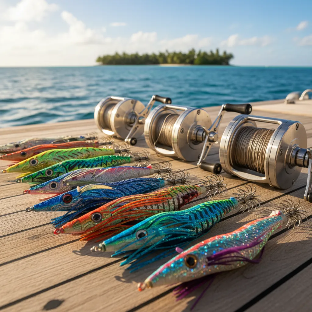 Fishing tackle used on fishing charters Nadi