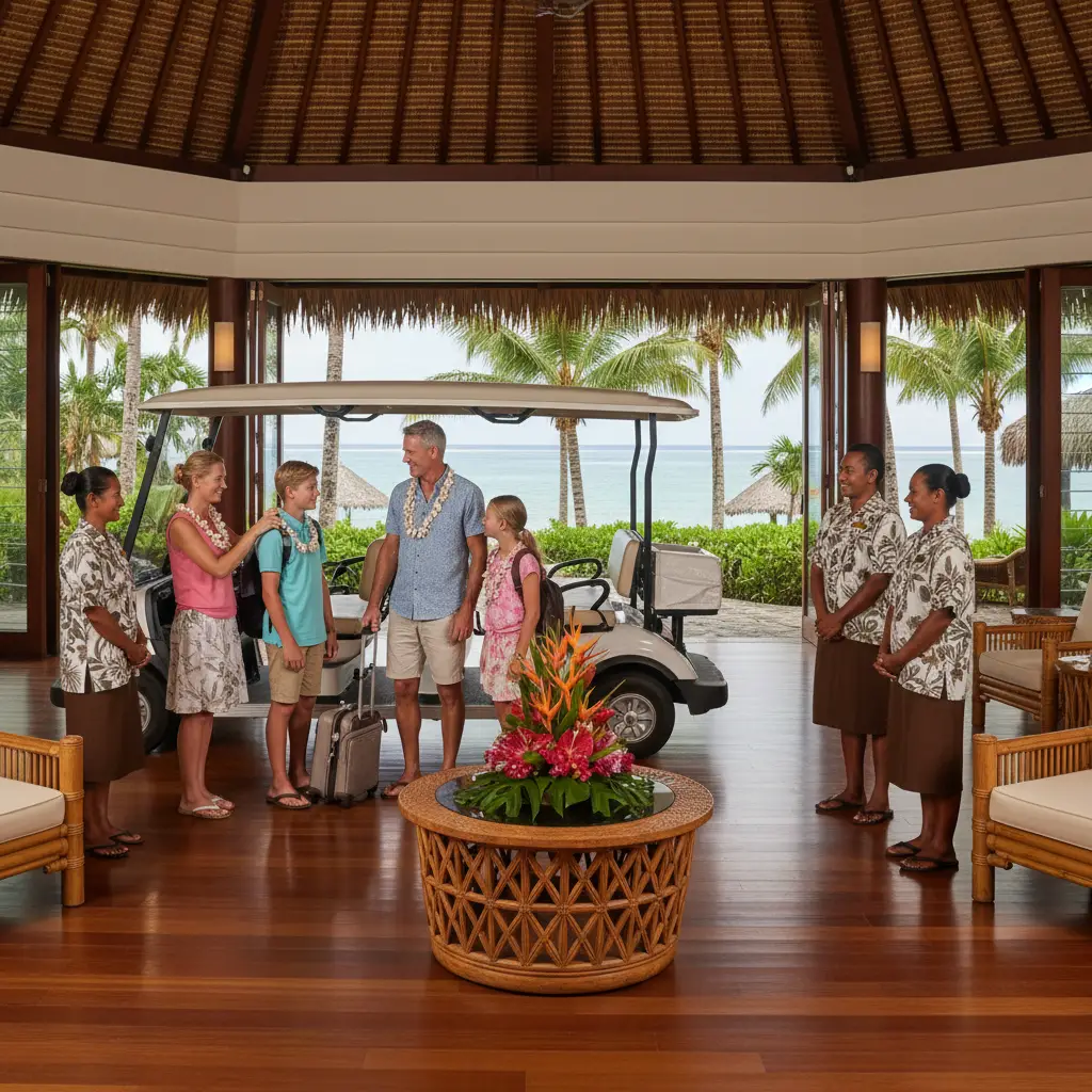 Arrival experience at Fiji resorts