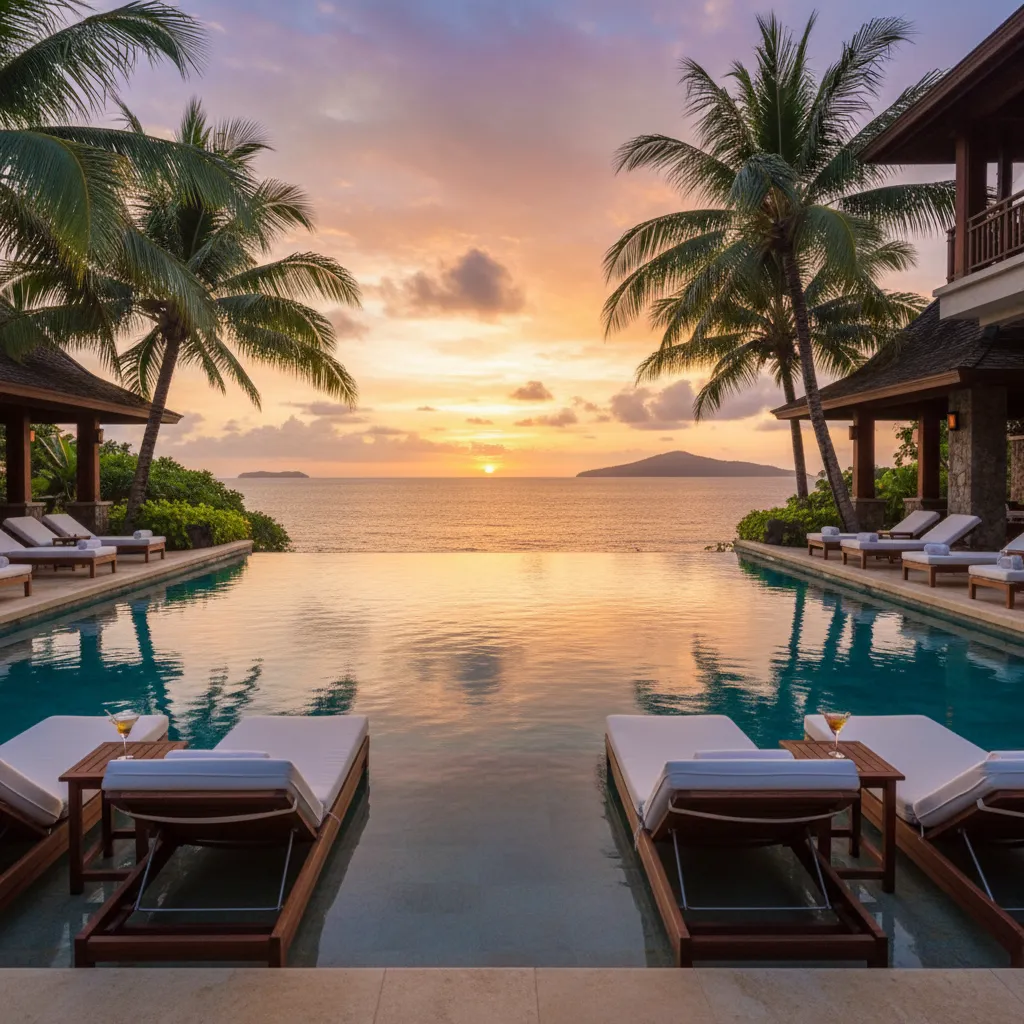 Luxury Resort Pool in Fiji
