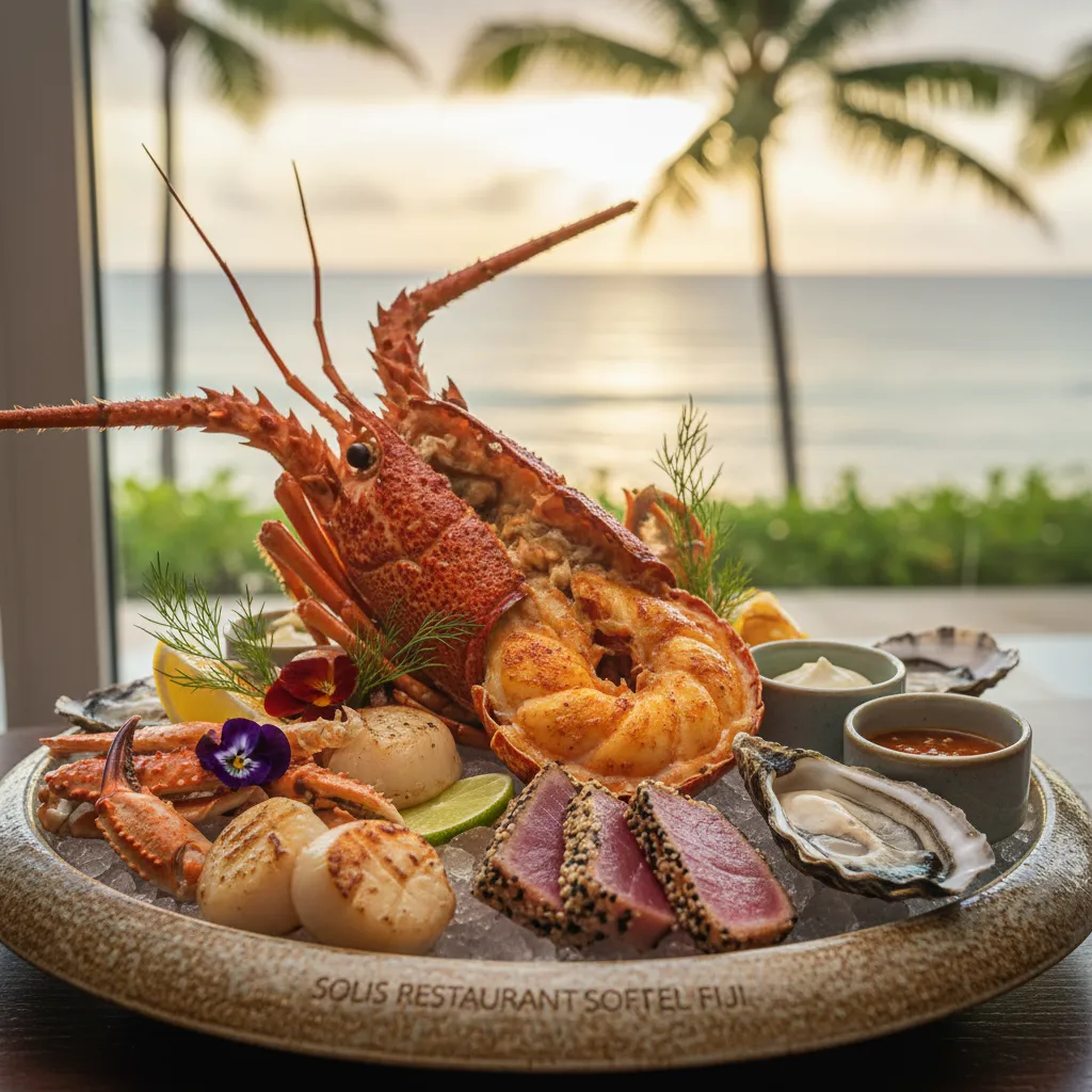 Fine dining seafood experience at Sofitel Fiji