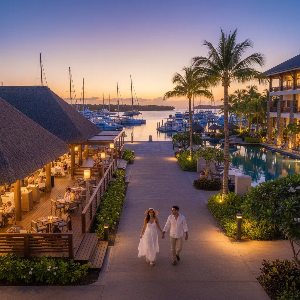 Dining options at Port Denarau Marina