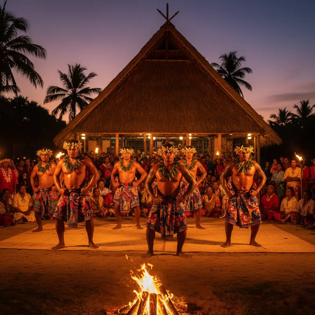 Traditional Samoan cultural performance
