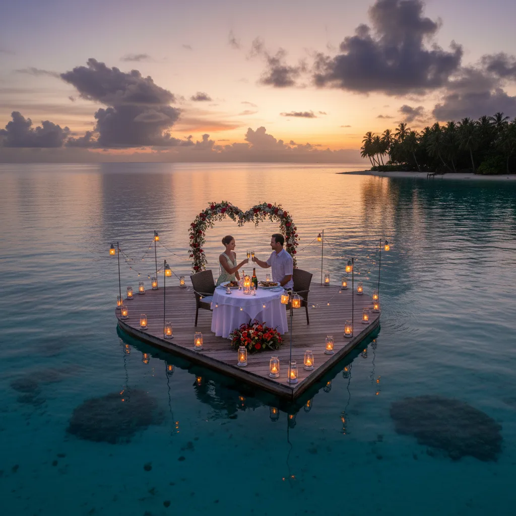 Luxury dining experience on the water in Fiji