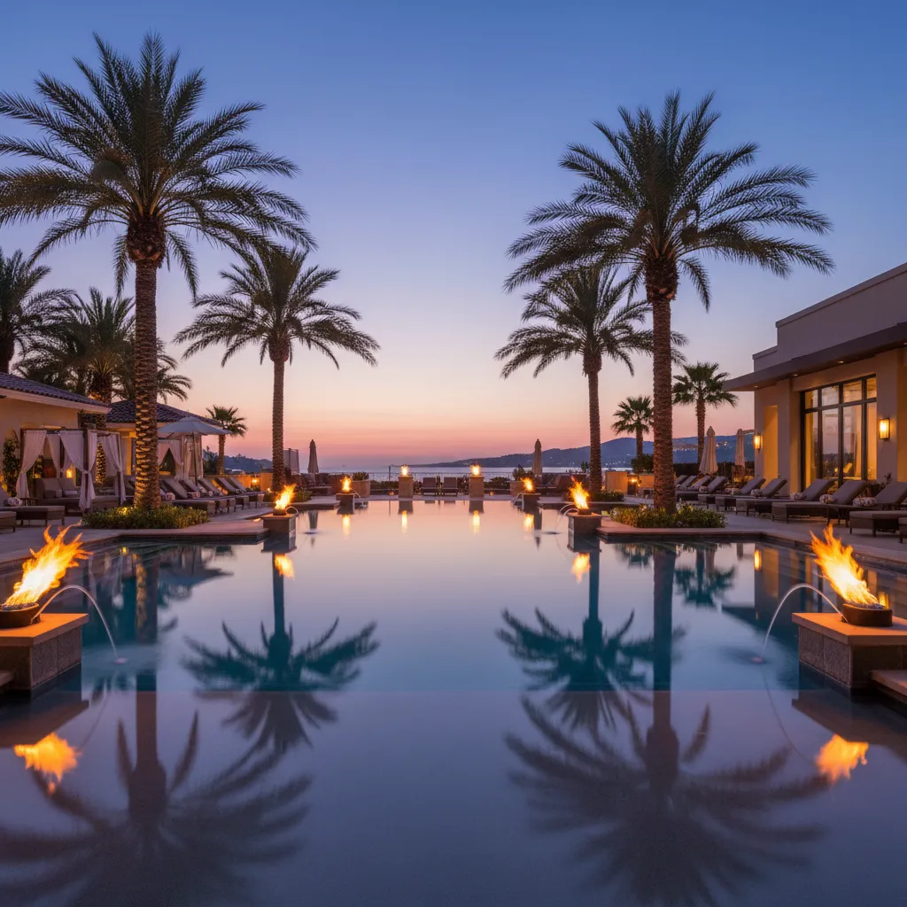 Luxury resort pool in Denarau Fiji