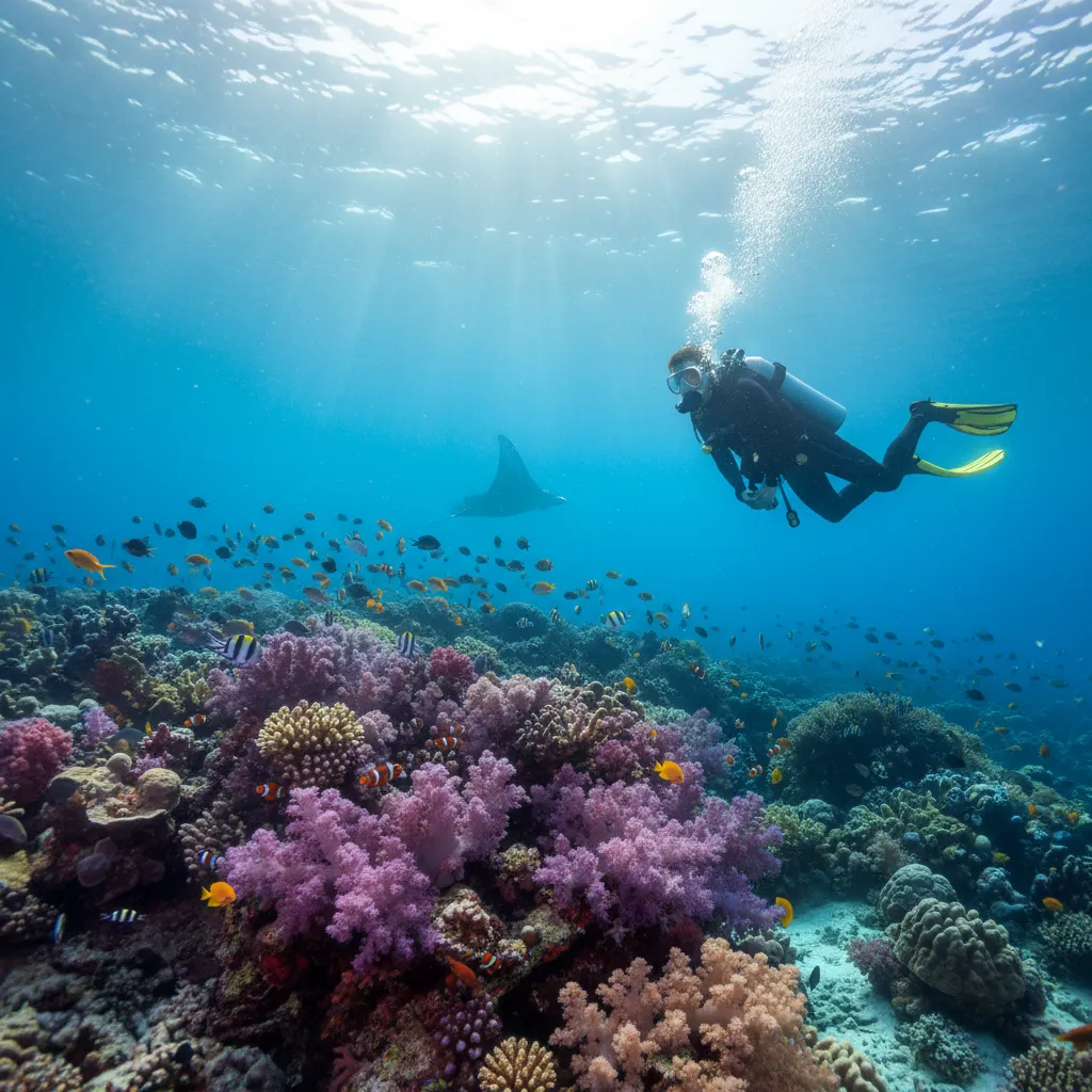 Scuba diving in Fiji's soft coral capital of the world